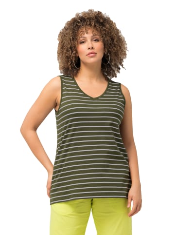 Ulla Popken Strick-Top in waldgrün