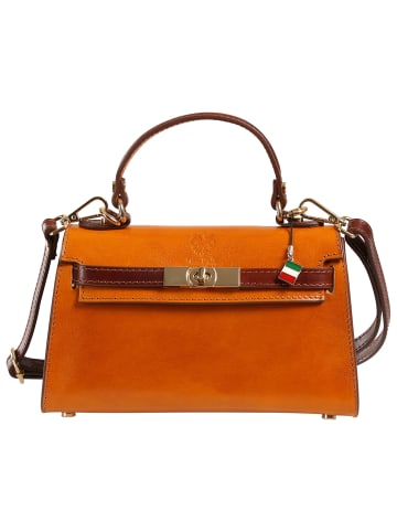 Florence Florence Handtasche Leder cognac, braun ca. 23cm