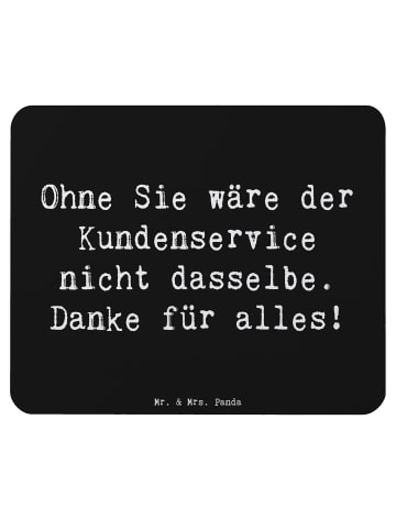 Mr. & Mrs. Panda Mauspad Spruch Kundendienstmitarbeiter Dankesch... in Schwarz