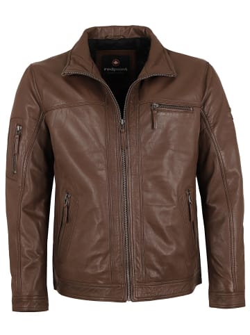 redpoint Lederjacke Neuseeländisches Lammnappa in Braun