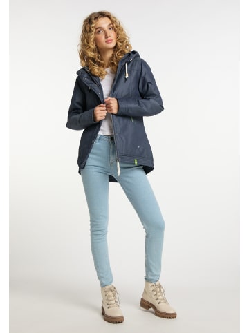 Schmuddelwedda Winterjacke in Marine Melange