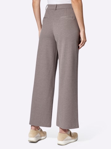 Heine Jersey-Hose in beige-taupe-meliert