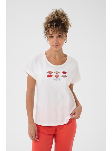 Cream T-shirt CRLumilla Loose fit in Red Lips