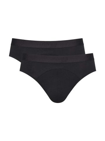 Sloggi Slip 2er Pack in Schwarz
