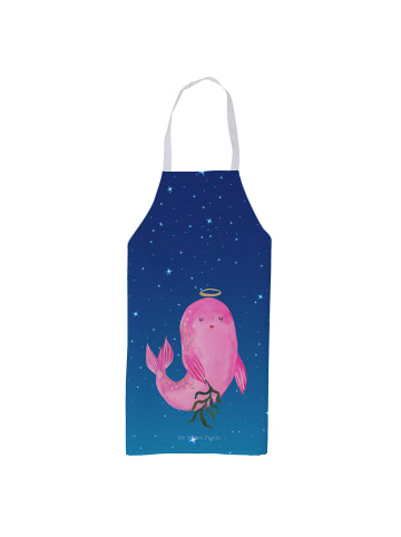 Mr. & Mrs. Panda Schürze Sternzeichen Jungfrau ohne Spruch in Sternenhimmel Blau
