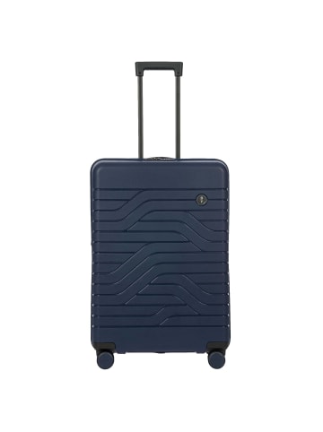 BRIC`s BY Ulisse - 4-Rollen-Trolley 71 cm erw. (grau) in blau
