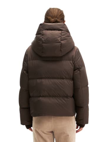 Marc O'Polo Puffer-Daunenjacke mit Kapuze regular in Burnt Coffee