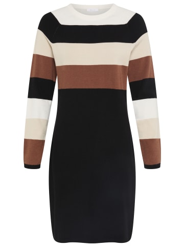 Tamaris Strickkleid in beige.schwarz-braun gestreift