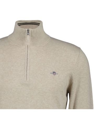 Gant Strickpullover in Beige Oat Melange