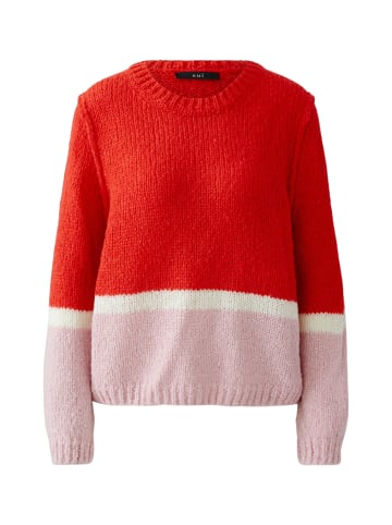 Oui Pullover in red rose