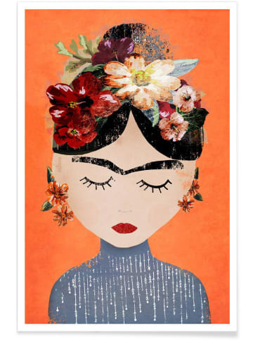 Juniqe Poster "Frida Orange" in Orange