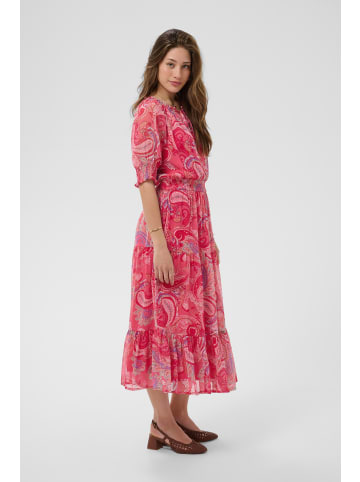 Cream Kleid CRYuna Feminine in pink paisley