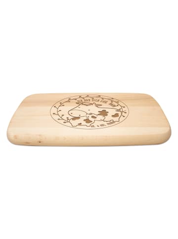 Mr. & Mrs. Panda Schneidebrett Kuh Mama mit Spruch in Transparent