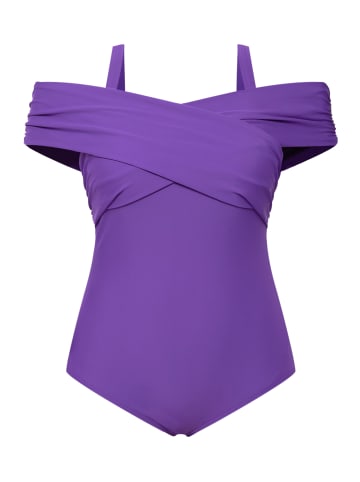 Ulla Popken Badeanzug in violett