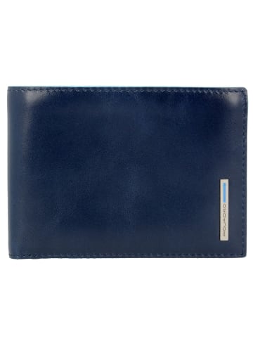 Piquadro Geldbörse Leder 12 cm in nachtblau