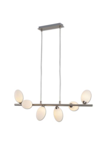 näve Pendelleuchte "ELEGANZA" in stahl-blank - (L)80 cm x (B)25 cm x (H)127 cm