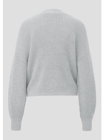 QS Strickjacke in 9400_grau meliert