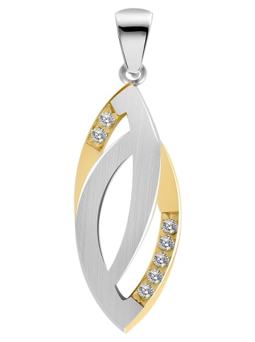 Adeliás Damen Anhänger aus 925 Silber mit Zirkonia in silber