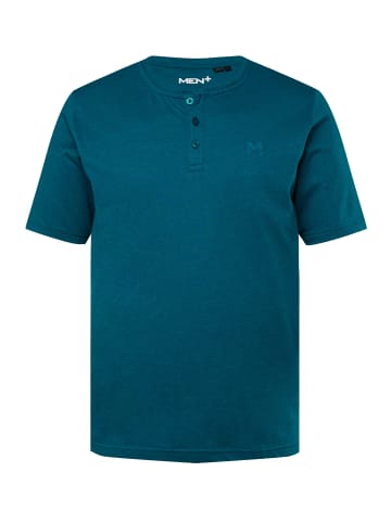 Men Plus Kurzarm T-Shirt in rauchblau