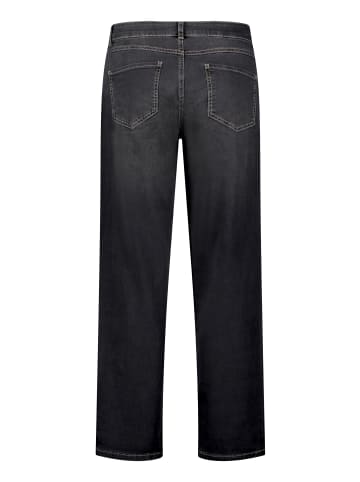CARTOON Used Look-Jeans mit Waschung in Black Denim