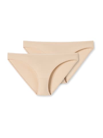 Schiesser 2er-Pack Slips 95/5 in Beige