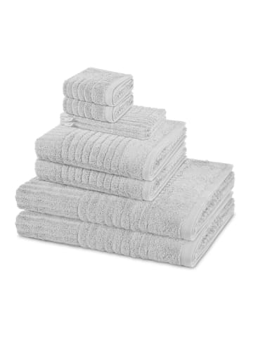 Ross 2 X Wasch- 2 X Gäste- 2 X Dusch- 2 X Handtuch im Set Carre in Kiesel