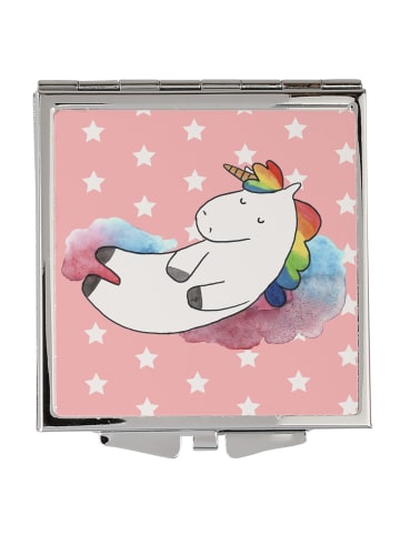 Mr. & Mrs. Panda Schminkspiegel Einhorn Wolke 7 ohne Spruch in Rot Pastell