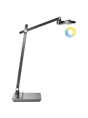 Beliani Büroleuchten SERPENS in Grau - (W) 15 x (H) 51 x (L) 30 cm