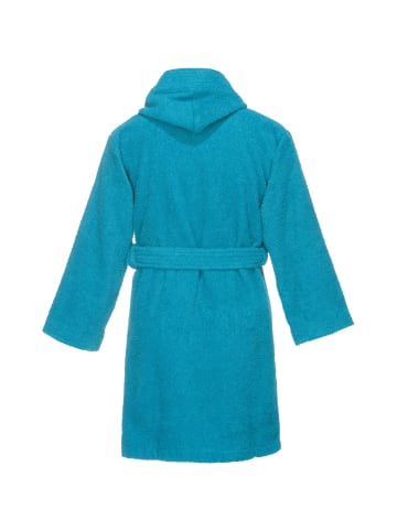 REDBEST Frottier Kinder-Bademantel mit Kapuze Chicago in türkis