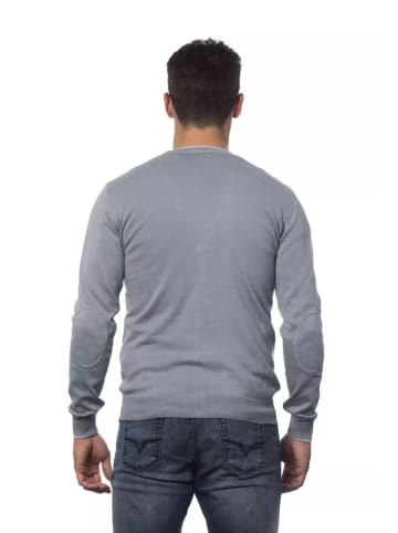 Verri Grau Baumwolle Herren Strickjacke