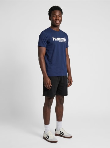 Hummel T-Shirt Hmlpulse Lebensstil Herren in DRESS BLUES/WHITE