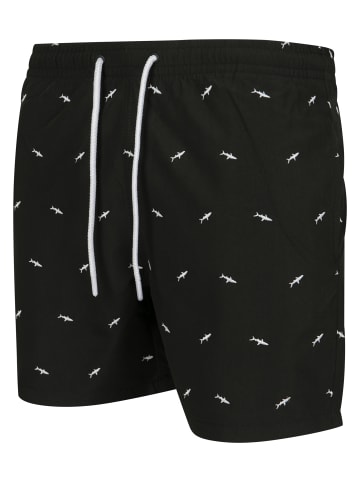 Urban Classics Beachwear - Bottom in shark/black/white