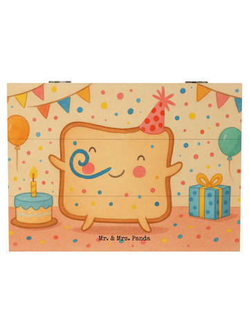 Mr. & Mrs. Panda Aufbewahrungsbox Toast Party Design ohne Spruch in Weiß