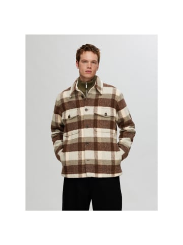 Selected Langarmhemd in elephant skin