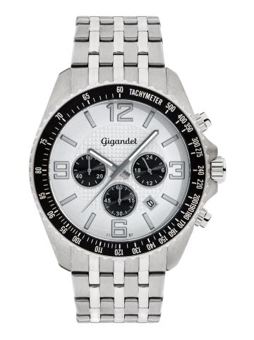 Gigandet Quarzuhr Chronograph "FAST TRACK" in Silber