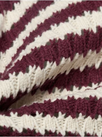 Y.A.S Strickpullover in aubergine ecru - 0001