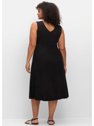 sheego Jerseykleid in schwarz