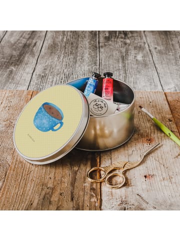 Mr. & Mrs. Panda Erinnerungsbox Kaffee Tasse ohne Spruch in Gelb Pastell