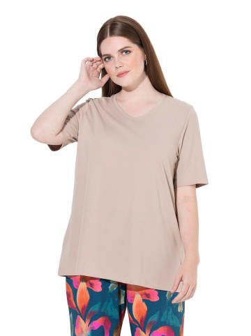 Ulla Popken Shirt in helles mokka