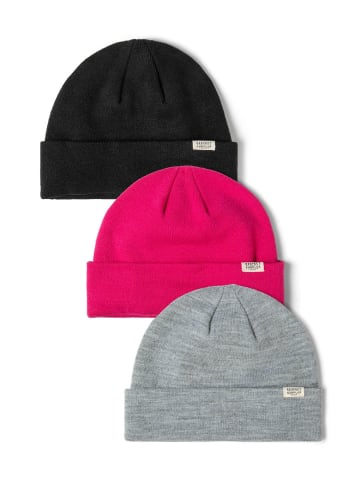 Respect 3tlg. Set: Beanie 27uhat10 in schwarz