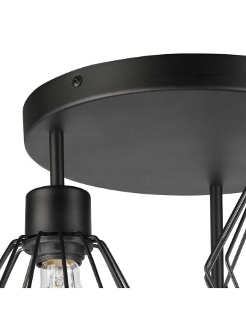 Licht-Erlebnisse Deckenlampe (B)38 x (L)38 x (H)32 cm in SchwarzSchwarz