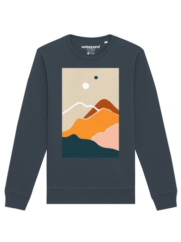 wat? Apparel Sweatshirt Countryside 02 in India Ink Grey