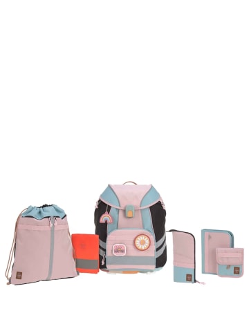 Lässig School Set Flexy Unique - Schulranzen 7tlg. in Rose/Blue/Black