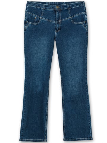 sheego Stretch-Jeans in dark blue denim