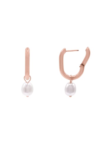 Steel_Art Perlenohrringe Damen Jenna rose goldfarben in rosegoldfarben