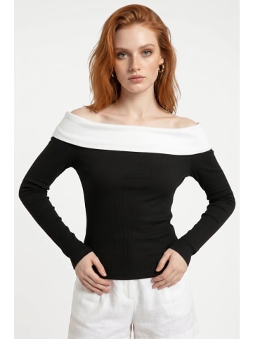 Alexa Dash Blouse in Schwarz