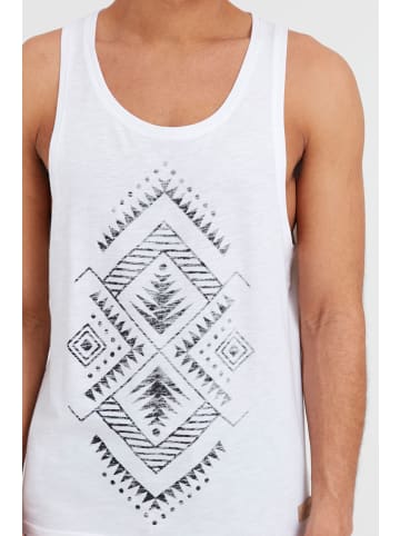 !SOLID Tanktop SDIsaak 21102902ME ärmelloses Shirt mit Inka Print in Weiß