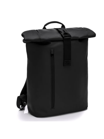 fillikid Wickelrucksack Oslo im Rolltop-Design mit variablem in schwarz