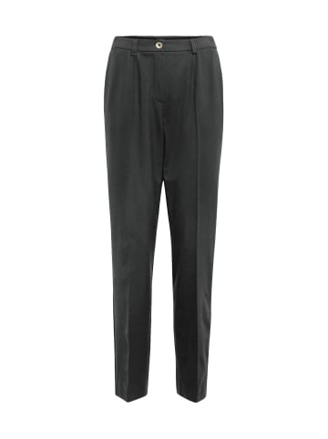 GOLDNER Kurzgröße:  Bügelfaltenhose mit Teildehnbund in anthrazit