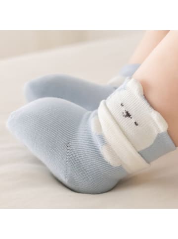 MUNADUNA 5er-Pack bunte Socken mit grünem Elefanten- und Kleidermotiv